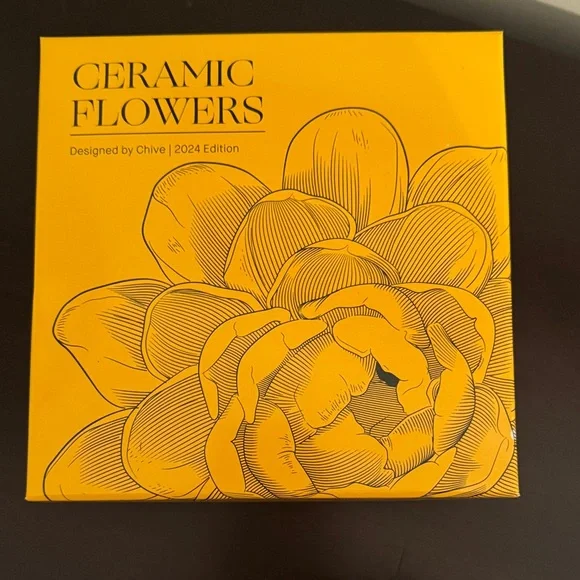 Vibrant Orange Dahlia Ceramic Flower Sculpture by Chive - Picture 2 of 12